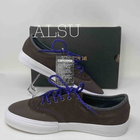 🔥SALE!🔥 Converse Sneakers Men's 153471C Crimson Suede Low Top Hot Chocolate - Picture 7 of 8